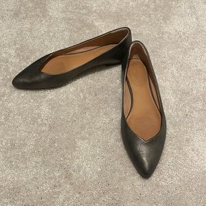 Metallic silver Corso Como flats